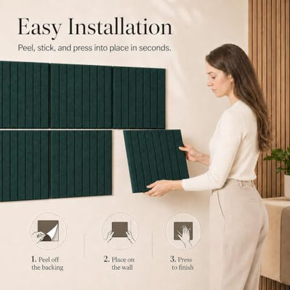 Stripe Felt Bulletin Board Tiles, Cork Board Alternative 24 x 36 in