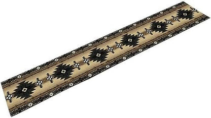 Aztec Southwest Table Runner,Ethnic Style Design Geometric Table Runners Table Setting Decor for Garden Farmhouse Wedding Party Holiday Dinner Home 13x36 Inch