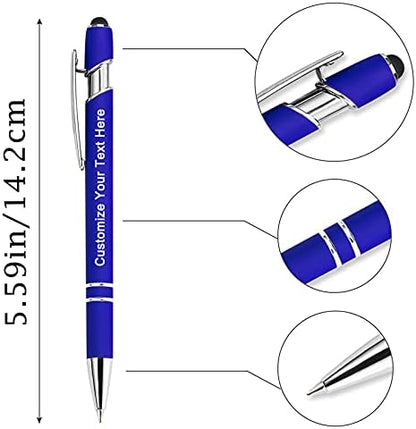 Qingxily Up to 300 Pcs Custom Pens Bulk,Personalized Pens with Free Engraving,Customized Stylus Ballpoint Pens with Your Name,Text,Message for Business,Graduation,Anniversaries-Colorful Pens 156 Pcs