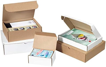 Top Pack Supply Deluxe Literature Mailers, 12 1/8" x 9 1/4" x 2", White (Pack of 50)