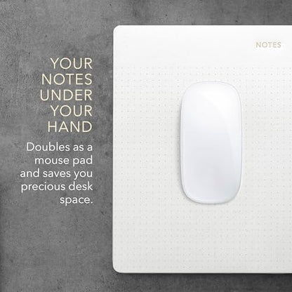 Pinesman Desk Notepad, Dotted, 3-Pack, 150 Tear-Off Sheets, 9.8 x 7.9 in