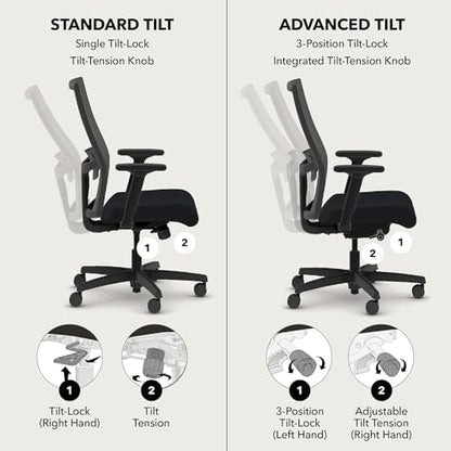 HON Ignition 2.0 Ergonomic Office Chair, Lumbar Support, Bullseye