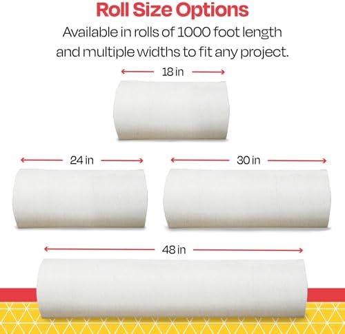 School Smart - 85480 Butcher Kraft Paper Roll, 40 lb, 24 Inches x 1000 Feet, White