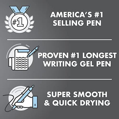 PILOT G2 Premium Gel Roller Pens, Extra Fine Point 0.5 mm, Gel Pens Black Ink, Ideal for School, Journaling & Office Writing, 12 Count (Pack of 2)