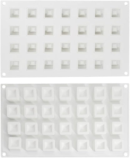 Epoxy Resin DIY Ice Cube Mold - 28 Grid Square Silicone Mold (11.8 x 7 x 1 inch)