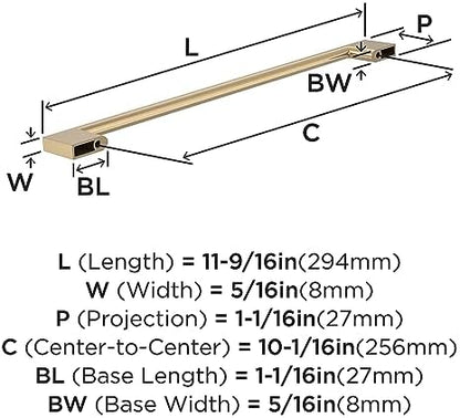 Amerock 10 Pack 10-1/16" Cityscape Champagne Bronze Drawer Pull