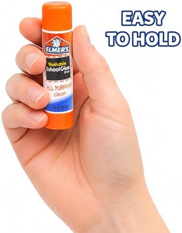 Elmer's All Purpose School Glue Sticks, Acid-Free and Washable, 7 Grams, Arts & Crafts, Projects, #1 Teacher Brand, 60 Count, Standard Sticks (Pack of 12)
