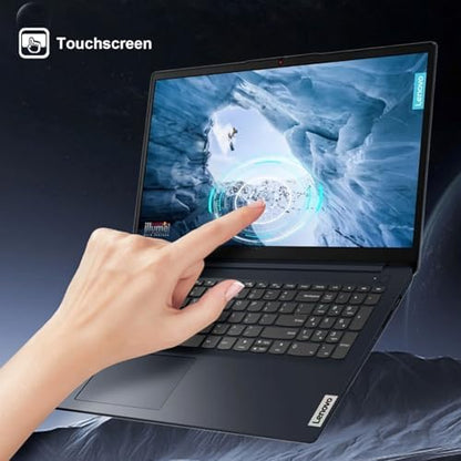 Lenovo IdeaPad 1 Touchscreen Laptop, 15.6" FHD(1920 * 1080), Intel Core i5-1335U, 16GB RAM, 512GB SSD, HDMI, SD Card Reader, Webcam, Wi-Fi 6, Win 11 Home, Abyss Blue, Bundle with ML101 Wireless Mouse