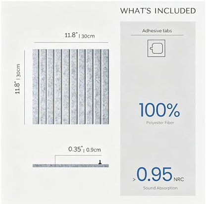 Felt Bulletin Board 36"x 24"-6 Felt Tiles Cork Board Wall Panels Home Office Wall Fabric Pin Board for Classroom/Kids Art Display/Photo Picture Wall/Acoustic,Self-Adhesive,Light Grey