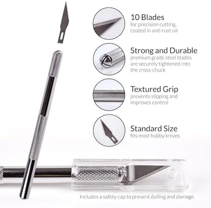 WA Portman Sewing Cutting Mat, Precision Knife, Blades, & Ruler Set