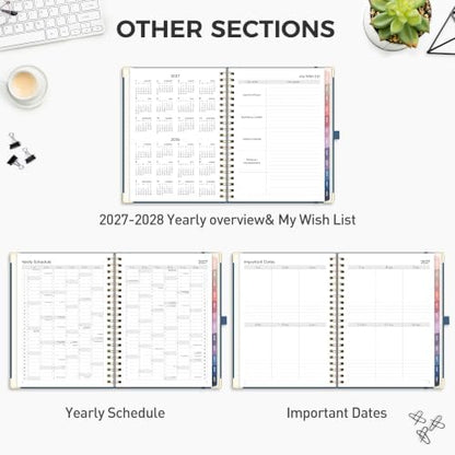 RETTACY 2027 Planner, Weekly and Monthly, Large Size (8.5" x 11")