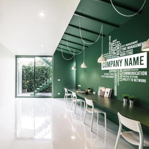 Elegant Workspace Decal: Office Wall Stickers for Aesthetic Enhancement 63 x 63