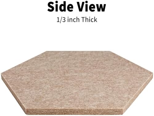 Hexagon Cork Boards for Walls Self Adhesive, 10 Pack 12 x 10 inch