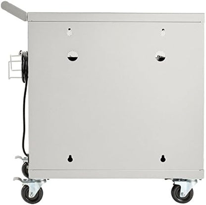 Tripp Lite 32-Port USB Charging Cart Storage Station for Android & Tablet, White (CSC32USBW)