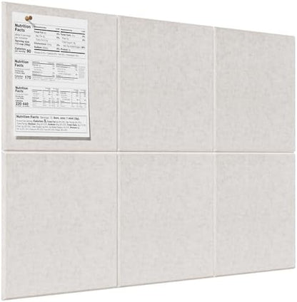 MaxGear Felt Bulletin Board 36" x 24", Light Tan Felt Wall Tiles Push Pins