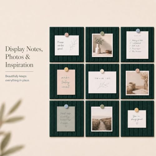 Stripe Felt Bulletin Board Tiles, Cork Board Alternative 24 x 36 in