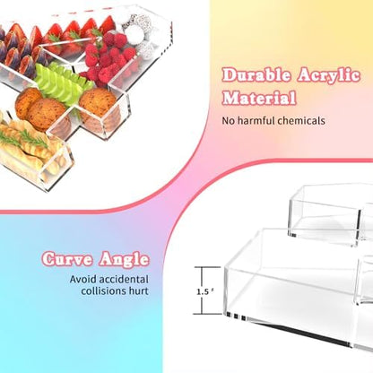 13.8" Acrylic Number Charcuterie Tray, Fillable Charcuterie Box (Number 9)