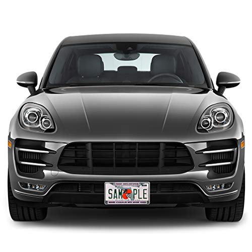 Fastasticdeals Metal Insert License Plate Frame She Believed Could So Did A Weatherproof Car Accessories Black 2 Holes Solid Insert - color: Black 2 Holes Solid Insert
