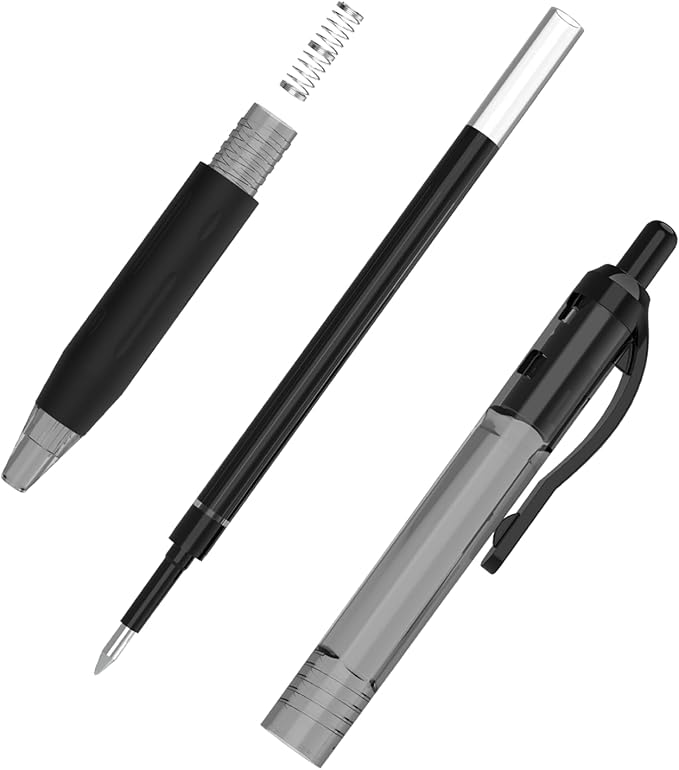 EYEYE G-103 Retractable Gel Pens Black 0.7mm, 50 Pack Medium Point Gel Ink Pens Quick Drying, 0.7 mm Fine Piont Ballpoint Pen Smooth Writing for Office School Supplies