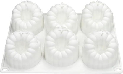 6 Cavity Large Raspberry Mousses Cake Mold Food Grade Silicone Chocolate Dessert Baking Mould Family Gathering Bakeware