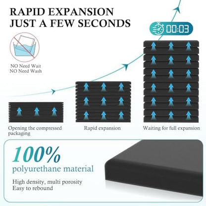 JBER Acoustic Studio Foam, 24 Pack 2" X 12" X 12" Round C-Panel Sound Foam Panels Soundproofing Treatment Studio Wall Padding Sound Absorbing Fireproof Pyramid Wedge Tiles