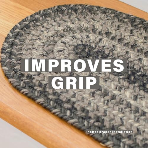 Homespice Flint Hill Jute Braided Stair Treads, Rect 8x28 Set of 13