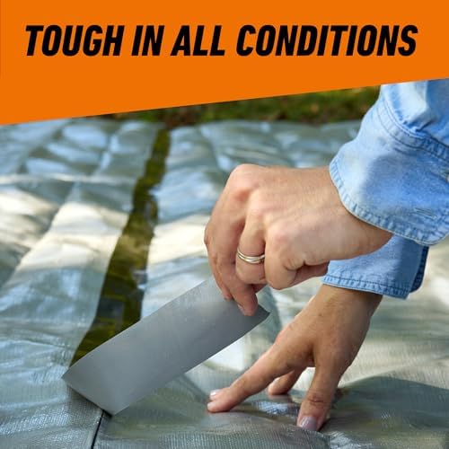 GORILLA Heavy Duty Duct Tape, Weatherproof, Black, 1.88" x 35 yd, 2-Pack