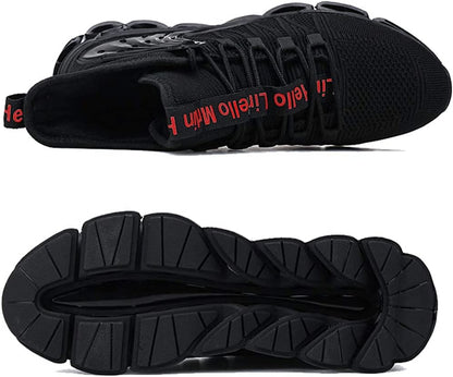 Hello MrLin Men's Running Shoes Non Slip Athletic Tennis Walking Blade Type Sneakers Hip Hop