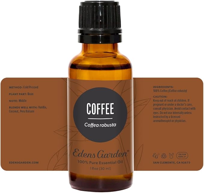 Edens Garden Coffee Essential Oil- 100% Pure Premium Grade, Undiluted, Natural, Therapeutic, Aromatherapy, The Best for Diffuser, Skin, Face, Hair 30 ml (1 fl oz)