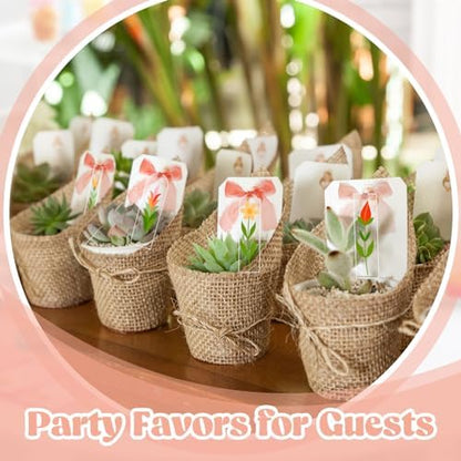 Yeaqee 100 Pcs Clear Acrylic Bookmark Blanks with Ribbon