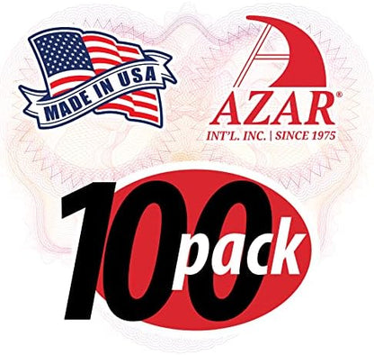 Azar Displays 252012-100PK Acrylic Trifold Brochure Holder Plastic Counter top Organizer 100-Pack, Clear