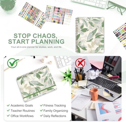 Planner 2026-2027, Weekly and Monthly Academic Planner, July 2026 - June 2027, Hardcover Calendar Agenda Book for School Year Planning, School Supplies for Teacher and Student, Letter Size(8.5'' x 11'')