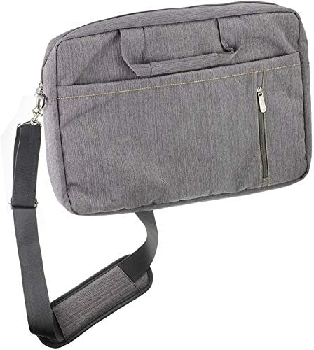 Navitech Grey Premium Messenger Bag - Compatible With IGERESS Newest 8.5-inch LCD Writing Tablet