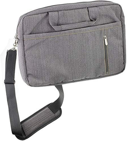 Navitech Grey Premium Messenger Bag - Compatible With IGERESS Newest 8.5-inch LCD Writing Tablet