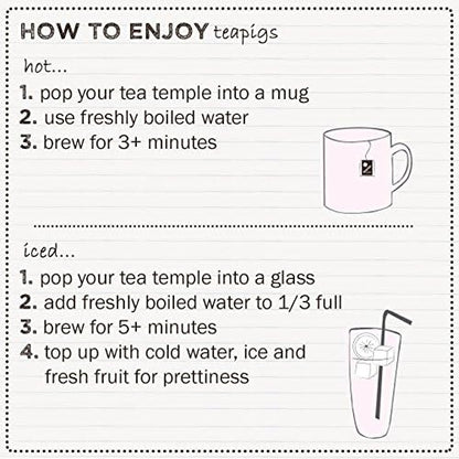 Teapigs Darjeeling Earl Grey Tea Bags Made with Whole Leaves, bold flavor, natural ingredients (1 Pack of 50 Teabags)