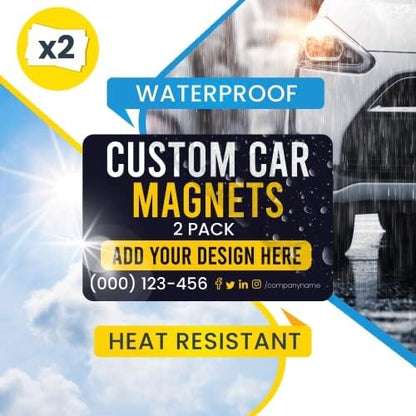 Magnet Me Up Customizable and Personalized Automotive Magnet Decals (12”x24” Rectangle)
