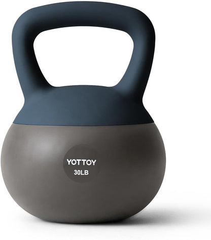 YOTTOY Soft Kettlebell, Set for Strength Training Kettlebells & Home Workouts, Soft-Sided Cushioned Base, Wide-Handle - Ideal for Men, Women, & Beginners