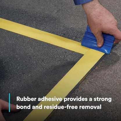 3M Durable Floor Marking Tape 971, Yellow, 4 in x 36 yd, 17 mil, 1 Roll