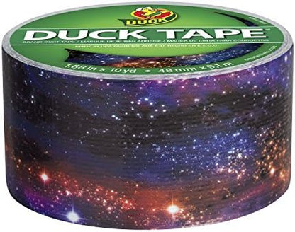 Duck 283039 Printed Duct Tape,Galaxy (Pack of 3)