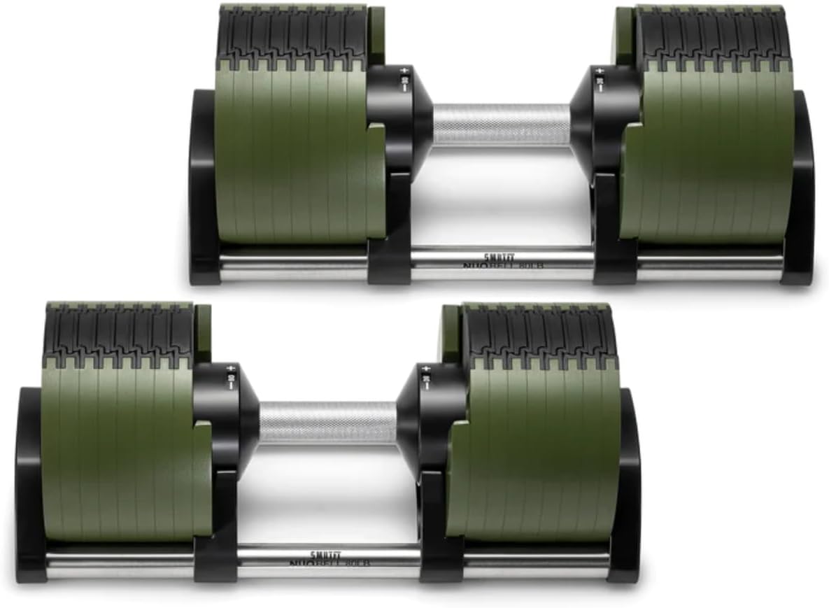 SMRTFT NUOBELL Adjustable Dumbbells | The Original All-in-One NUOBELL Adjustable Dumbbell Set | Feel Real Like Traditional Dumbbells | Highly Durable | Best 2 Year Warranty