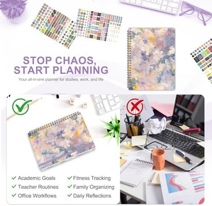 Planner 2026-2027, Weekly and Monthly Academic Year Calendar Planner, July 2026 - June 2027, Daily Agenda Book for Office School Supplies, A5(6.3'' x 8.5'')