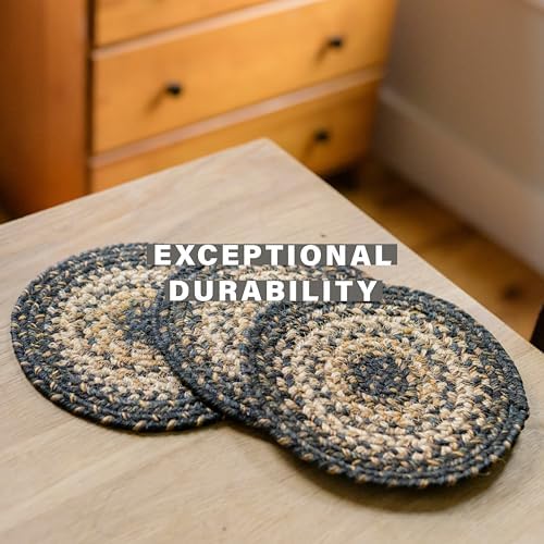 Homespice Kilimanjaro Braided Table Runner for Primitive Decor, Rect 11x36