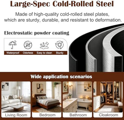 SteeLoong 71”H Metal Wardrobe Cabinet,Armoire Wardrobe Closet with Drawer