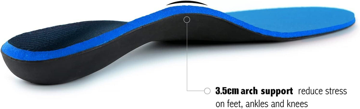 Arch Support Inserts for Men Women - Plantar Fasciitis High Arch Support Insoles, Orthotics Shoe Inserts for Flat Feet, Foot Pain Relief Shock Absorption and Cushioning (Mens 15-15 1/2)