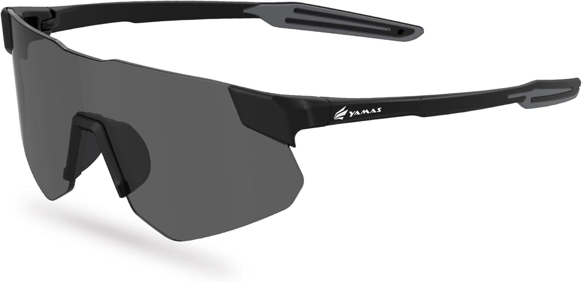 YAMAS Sport Sunglasses for Mens Womens, Wrap around Sunglasses, Non-Slip Nose Pads for Climbing and Running, UV400 Protection