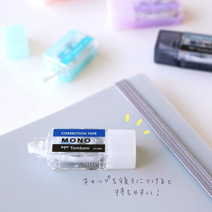 Tombow CT-CM5C40-5P MONO Correction Tape, Mono Pocket, Tape Width 0.2 inches (5 mm) x 13.1 ft (4 m), Blue, 5 Pieces