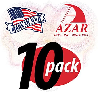 Azar Displays 162723 Wall Mount 7-Inch Width by 5-Inch Height Acrylic U-Frame, 10-Piece Set