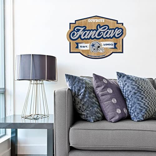 YouTheFan NFL Dallas Cowboys Fan Cave Sign, One Size (Pack of 6)