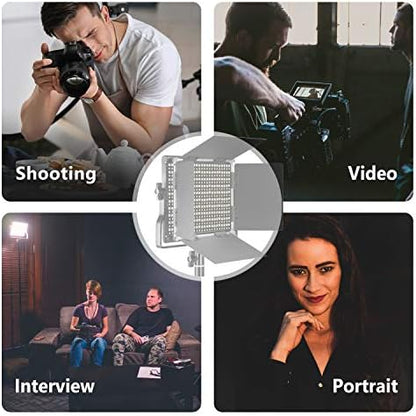 NEEWER Professional Metal Bi-Color LED Video Light for Studio, YouTube