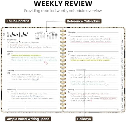 ZOTIA Planner 2026-2027 Weekly & Monthly Calendar Planner Jul 2026-Jun 2027